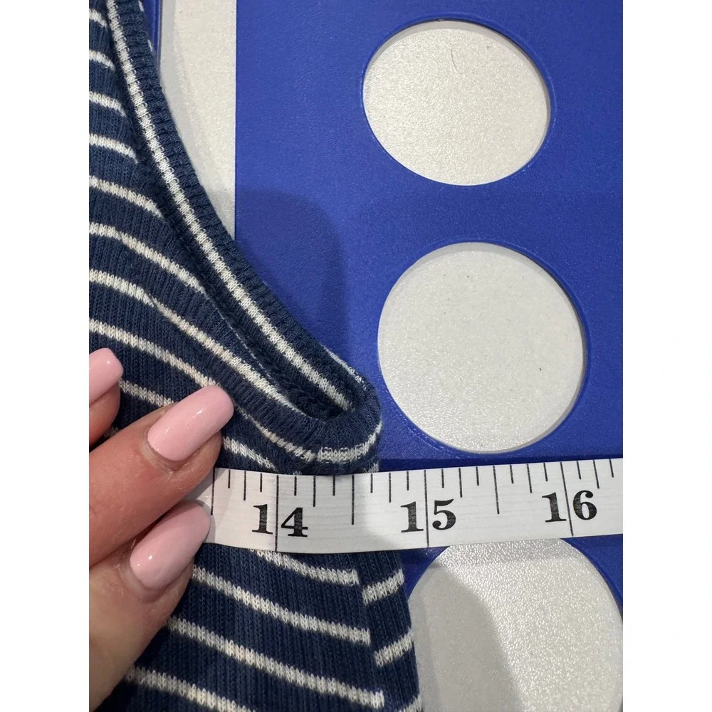 NWT GAP Women Striped Sleeveless Maxi Dress Size M Blue White Tank‎ Style - Picture 5 of 10